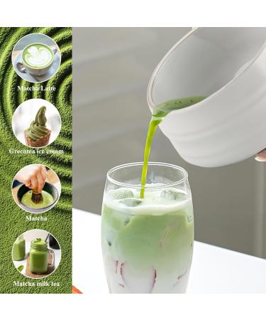 7 Piece Matcha Set Fouet Matcha Macha Tea Set with Matcha Spoon Whisk Holder Matcha Balai Shovel Strainer Matcha Kit Traditional Japanese Tea Ceremony Best Gift for Lovers Blanc pur - Buy Online on GoSupps.com