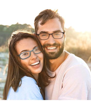 JEERO Blue Light Blocking Glasses - Lightweight TR-90 Frame Computer Eyeglasses | Anti Eyestrain & UV Glare Protection for Women Men - Buy Online on GoSupps.com