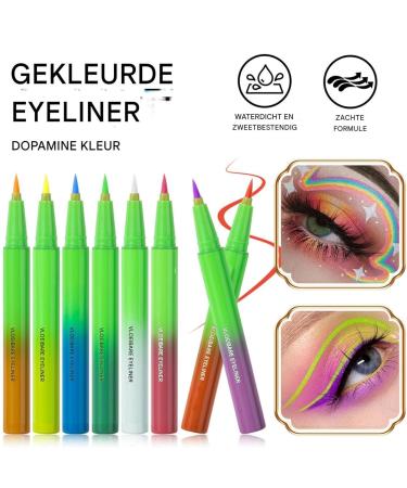 lyanny Liquid Eye Liner Eye Liquid Liner 8x matte colored neon eyeliners Bright colors waterproof smudge proof smooth and no fading eyeliner for girl - Buy Online on GoSupps.com