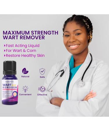 KRONA Fast Acting Liquid Gel Maximum Strength for Plantar Wart Genital Wart Corn Common Wart Calluses - 0.5 Fl Oz - Buy Online on GoSupps.com