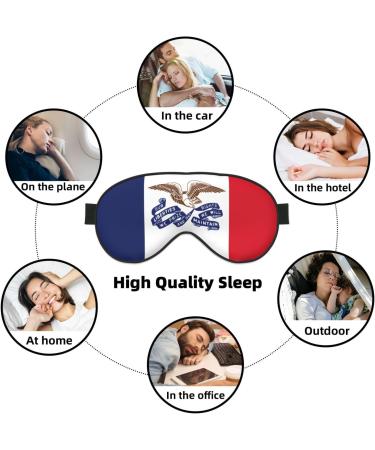 Buy Silky Iowa State Flag Sleep Masks | Soft Satin Eye Cover for Travel & Naps - Unisex Silent Night Stars - Buy Online on GoSupps.com