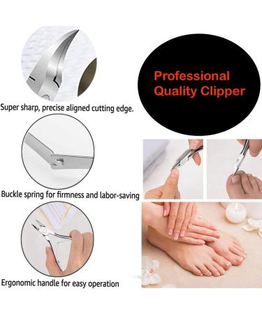 Heavy Duty Toenail Clipper- Nail Scissors for Thick Ingrown Nails Nippers Cuticle Remover Scissors Cutters- Stainless Steel Chiropody Tools for Large & False Nails. - Buy Online on GoSupps.com