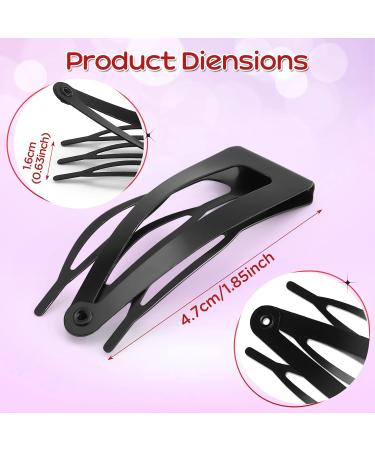 Greoer 20 Pieces Metal Snap Hair Clips 1.87 inches Double Grip Hair Clips with 3 comb teeth No Slip Hair Barrettes for Women and Girl Women Hair Accessories for Making-up Bathing Salon Supplies - Buy Online on GoSupps.com