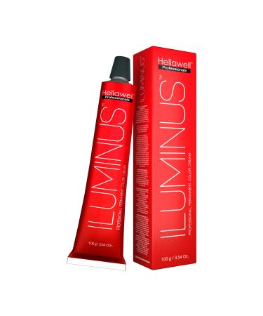 ILUMINUS Hair Dye professional permanent hair color cream with Niacinamide and Milk Protein to get a repaired and colored hair with intense color shiny and silky (12.6 Light Ash Blonde).