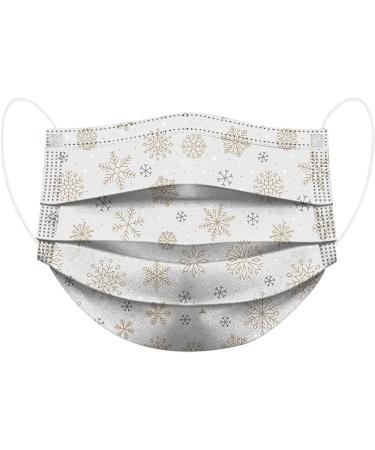 AMDOLE 10-Piece Disposable Christmas Masks for Adults - Breathable Colorful Patterns | 3-Layer Face Protection & Multifunctional Cloth Scarves - Buy Online on GoSupps.com