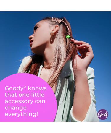 Goody Nonslip Women's Elastic Hair Tie - 10 Count Black - 4MM for Medium Hair | Ouchless Hair Accessories for Long Lasting Styles - Pain-Free - Buy Online on GoSupps.com