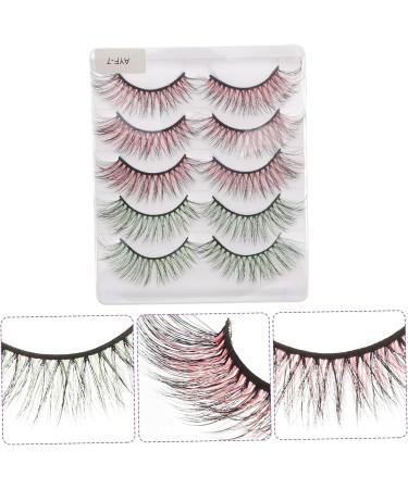 minkissy 10 Pairs Colored False Eyelashes Colored Eyelashes Colored Lashes Natural Eyelashes Cross Eyelashes Natural False Eyelashes Long Fake Lash False Lash 3d Imitation Assorted Set - Buy Online on GoSupps.com