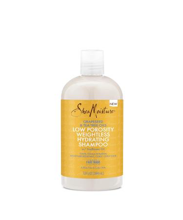Shea Moisture Low Porosity Weightless Hydrating Shampoo with Grapeseed & Tea Tree Oils 384 ml