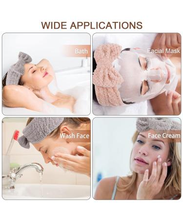 Tufusiur 3 Pack Women Makeup Headband - Microfiber Bow Spa Hair Band for Skincare - Elastic Hairband for Washing Face - Ideal for Women and Girls - Buy Online on GoSupps.com