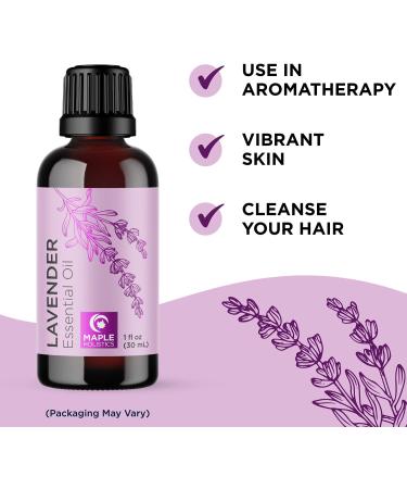 Premium Lavender Essential Oil for Hair, Skin, and Nails - Aromatherapy for Diffusers, Humidifiers, and Linens - Natural Bath Oil for Home Spa Self Care - Buy Online on GoSupps.com