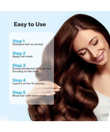 Collagen Hair Mask 250ml - Deep Repair Conditioning & Hydrating Treatment for All Hair Types - Natural Argan Oil Essence - Buy Online on GoSupps.com