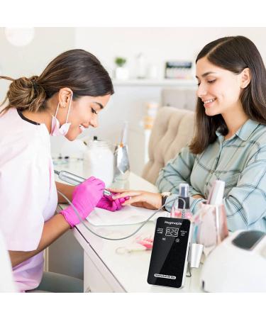 30000rpm Professional Nail Drill Set for Acrylic Nails - Electric Efile Machine Kit with Drill Bits for Manicure & Pedicure - Ideal for Beginners and Salons - Black - Buy Online on GoSupps.com