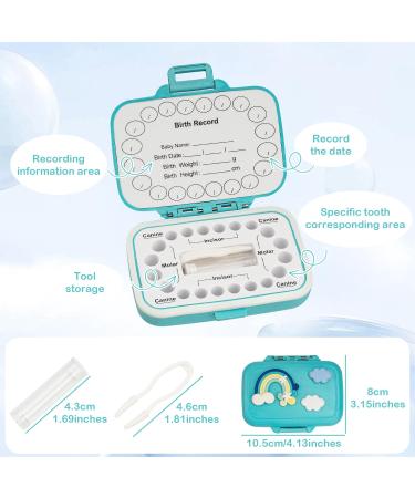 Buy Iween Tooth Souvenir Box Tooth Storage Holder for Kids | Preserve Childhood Memories (Straw Blue) - Buy Online on GoSupps.com