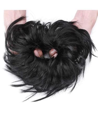 XXL Dark Black Hairpiece Extensions Bun - Updos & Hair Ties for Women | 45g High-Quality Hair Extensions - Buy Online on GoSupps.com