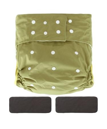 Joyo Roy Adult Diaper Mens Incontinence Pants Cloth Diapers Adult Nappies for Women Incontinence Pants Freesize Green