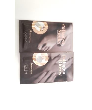 VOESH Manicure Hand Mask Collagen Gloves + VOESH Pedicure Socks Duo by Voesh