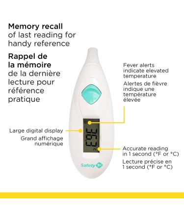 Safety 1st Quick Read Ear Thermometer - Accurate & Instant Temperature Reading - Buy Online on GoSupps.com
