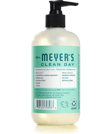 Mrs. Meyer's Hand Soap Mint - Essential Oils, Biodegradable, 3 Pack (12.5 fl. oz Each) - Limited Edition - Buy Online on GoSupps.com