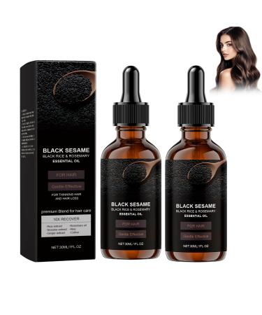 Nurvidis Black Sesame Oil Cold-Pressed Healthy Oil for Skin and Hair 2 pcs