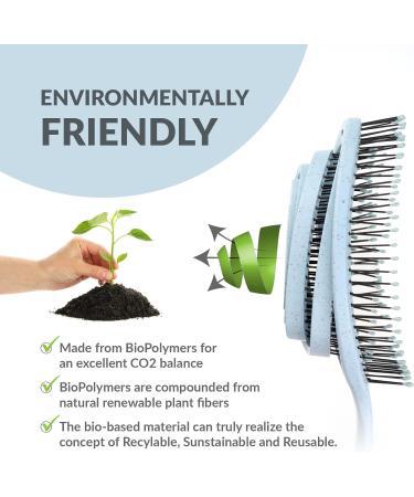 marQus Detangle Hair Brush - Ultra-soft Bristles for Men & Women - Tangle-Free Hair, Wet & Dry Use - 1pcs Arctic Brush - Buy Online on GoSupps.com