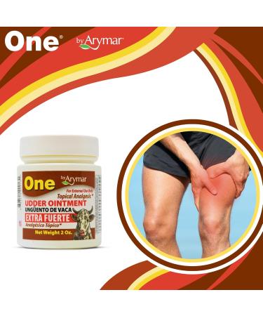 Arymar Udder Ointment (Ugento De Vaca) - Topical Analgesic Cream for Muscle & Joint Relief 2oz (Pack of 3) - Buy Online on GoSupps.com