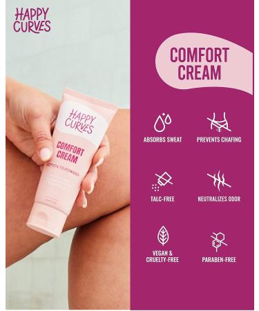 Happy Curves Comfort Cream Deodorant for Women - Aluminum-Free Anti Chafing Lotion Powder for Under Breasts & Private Parts (Tropical) - Buy Online on GoSupps.com