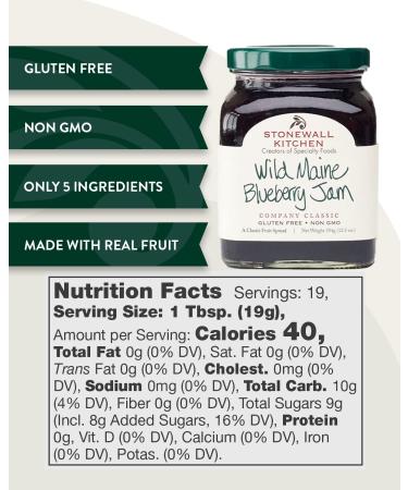 Stonewall Kitchen Wild Maine Blueberry Jam 12.5oz - Pack of 2 - Buy Online on GoSupps.com