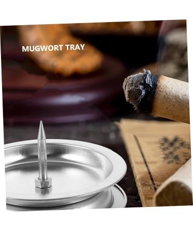 Hoement Moxibustion Stick Base - Stainless Steel Holder & Rack for Moxa Sticks - 2 Piece Set - Buy Online on GoSupps.com