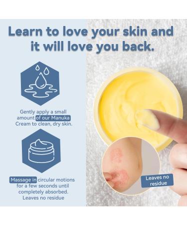 KOKOMAANE Pure Natural Organic Manuka Honey Cream Ointment for Rosacea Armpits Heat Rash Jock Itch Itchy Hand Foot Tinea Versicolor Ease Itching Soothe Dry Skin Cracked Skin - Buy Online on GoSupps.com