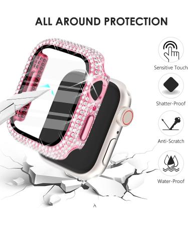 CHANCHY 4-Pack Compatible with Apple Watch Case 44mm Protective Bumper with Screen Protector  200 Crystal Diamond Bling Cases Cover for Apple Watch SE Series 6 5 4  Rose Gold/Pink/Rainbow/Clear  44mm Rose Gold/Pink/Iridescent/Clear 44mm - Buy Online on GoSupps.com