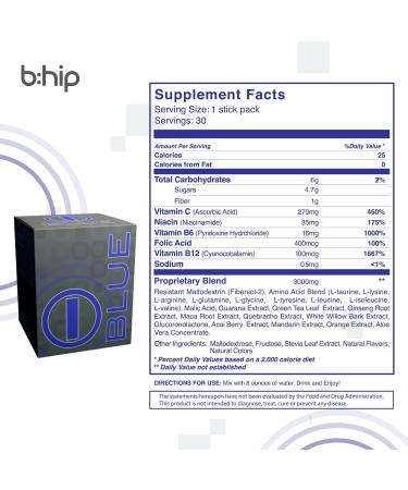 Buy Bhip Blue Energy Blend - Supports Hours of Energy for an Active Lifestyle | Michael Wellness - International Shipping Available - Buy Online on GoSupps.com