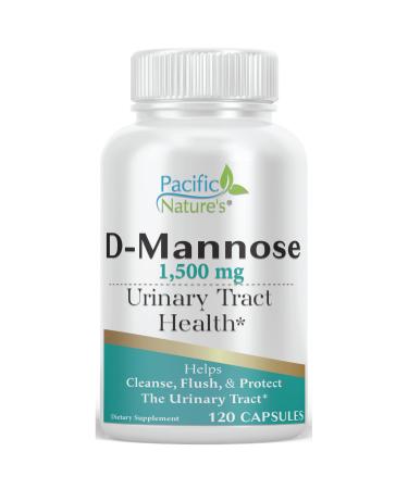 D-Mannose 1500mg 120 Capsules. D-Mannose is a Cranberry Extract That is Beneficial to The Urinary Tract. Gluten Dairy Sugar and Soy Free. Non GMO and No Artificial Flavors.