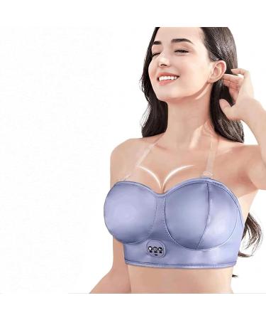 Breast Massage Bra - Electronic Vibration Chest Massager for Women's Health | Enhance Breast Care Device | Silver - Buy Online on GoSupps.com