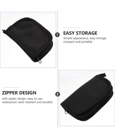 Healvian Diabetic Glucose Meter Bag - 4pc Organizer Set, Portable Travel Carrying Bag - Black (19x14.5x1cm) x2 - Buy Online on GoSupps.com