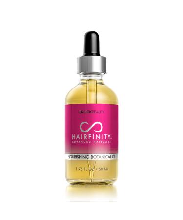 Hairfinity Botanical Hair Oil - Growth Treatment for Dry Damaged Hair and Scalp with Jojoba, Olive, Sweet Almond Oils and More - Silicone and Sulfate Free 1.76 oz