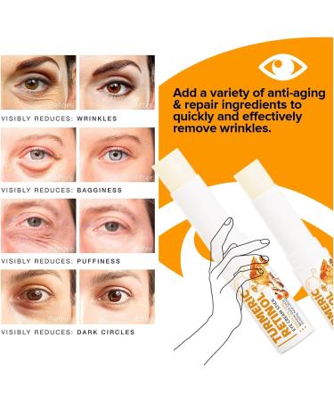 2PCS Turmeric Eye Cream StickEye Balm Stick Hydrating For Puffiness And Bags ReducesTurmeric Eye Cream For Eyebags And Reduces Fine Lines - Buy Online on GoSupps.com