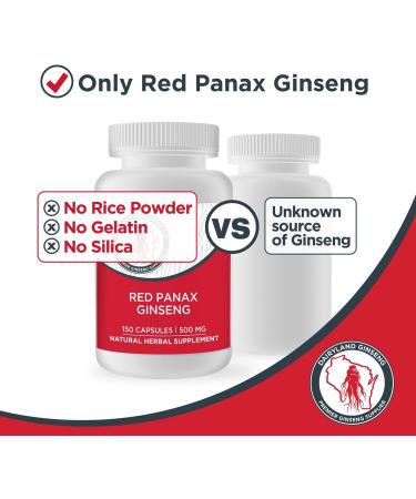 Dairyland Korean Red Panax Ginseng Capsules - 2000 mg Concentrated Potent Ground Ginseng Root Extract - No Fillers Binders or Other Additives. (75 ct) 75 Count (Pack of 1) - Buy Online on GoSupps.com