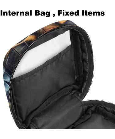MUOOUM Menstrual Pad Bag for Women & Girls - Zippered Galaxy Dinosaur Pocket Organizer | Color 9 4.7x6.6 in | Perfect for Tampons & Essentials - Buy Online on GoSupps.com