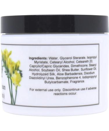 Eclectic Lady Freesia Satin & Silk Cream | Handcrafted Body Lotion & Cream - 2 oz with Shea Butter & Aloe | Phthalate-Free Perfect for Women - Made in USA - Buy Online on GoSupps.com