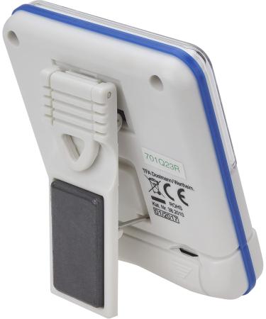 TFA Dostmann Electronic Timer & Stopwatch - Digital Kitchen Timer in White/Blue | Compact Size L 64 x W 25 x H 76 mm - International Shipping Available - Buy Online on GoSupps.com