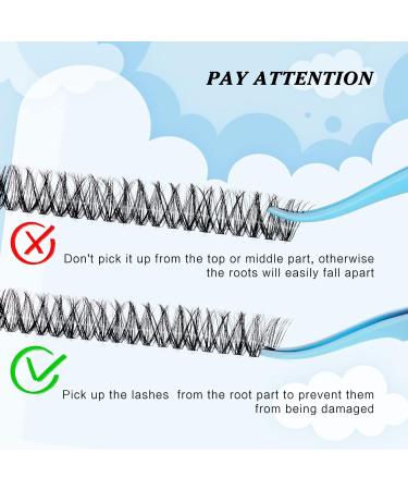 300 Pcs DIY Lash Extension Clusters - Volume Dramatic Look D-14mm 40D - Buy Online on GoSupps.com