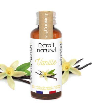 ScrapCooking - Natural Vanilla Extract 40ml - Liquid Vanilla Flavor for Pastries Yogurts Cakes Biscuits Desserts