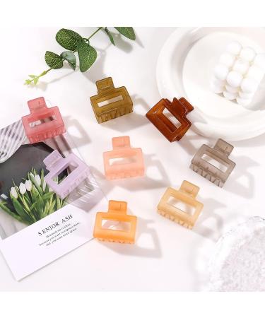 KesaPlan Medium Claw Clips for Women 8PCS - Cute Square Hair Jaw Clamps for Thin Thick Curly Hair - Buy Online on GoSupps.com