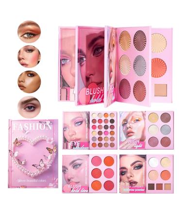 Palette de Maquillage 43 Nuances Blush Highlighter Contour R sistant l'Eau - Palette de Contour Visage Femme pour les Jours | Id al pour Mariage Soir e No l Anniversaire Quotidien Voyage