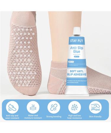 TBTFW Anti Slip Sock Fabric Fabric Paint for Non-Slip Socks Transparent Waterproof Dimensional Fabric Paint Suitable for Socks - White - 1.7 Oz - Buy Online on GoSupps.com