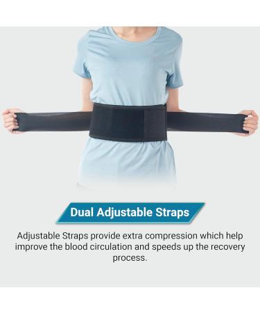 360 RELIEF Self-Heating Magnetic Therapy Belt - Lumbar Support for Abdominal and Back Pain Relief - Large Black with Mesh Laundry Bag - Buy Online on GoSupps.com