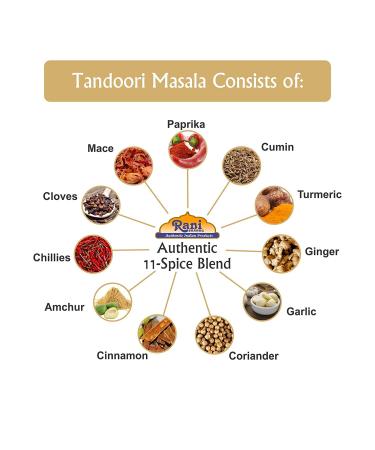 Rani Tandoori Masala 7oz - Natural Indian 11-Spice Blend, Salt Free, Vegan, Gluten Friendly - NON-GMO - Indian Origin - Pack of 1 - Buy Online on GoSupps.com