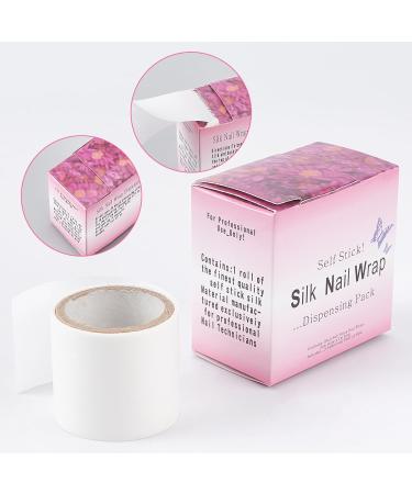 NICENEEDED Self Adhesive Silk Nail Wraps - 4 Rolls for Nail Repair & Art | Easy Trim Nail Tips & Fiberglass Stickers - Buy Online on GoSupps.com