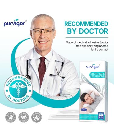 Mouth Tape 60 PCS for Better Sleep and Snoring Relief | Gentle Sleep Strips for Improved Nose Breathing | Stop Drooling and Enhance Nighttime Rest | Customizable for Your Mouth Shape - Buy Online on GoSupps.com
