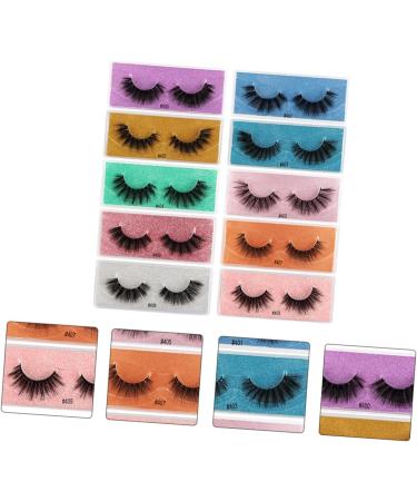 minkissy 10 Pairs False Eyelashes Eyelash Trendy Makeup Lash Accessories Makeup Accessories Lash Cosmetics Accessories for Girls Girls' Accessories False Lashes 3d Make up Imitation - Buy Online on GoSupps.com